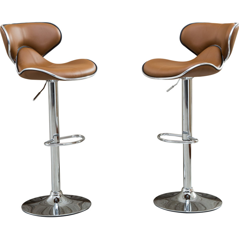 Harlow Adjustable Height Swivel Bar Stool & Reviews AllModern